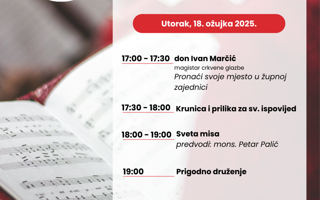Obavijest “Jubilej crkvenih zborova i pjevača”